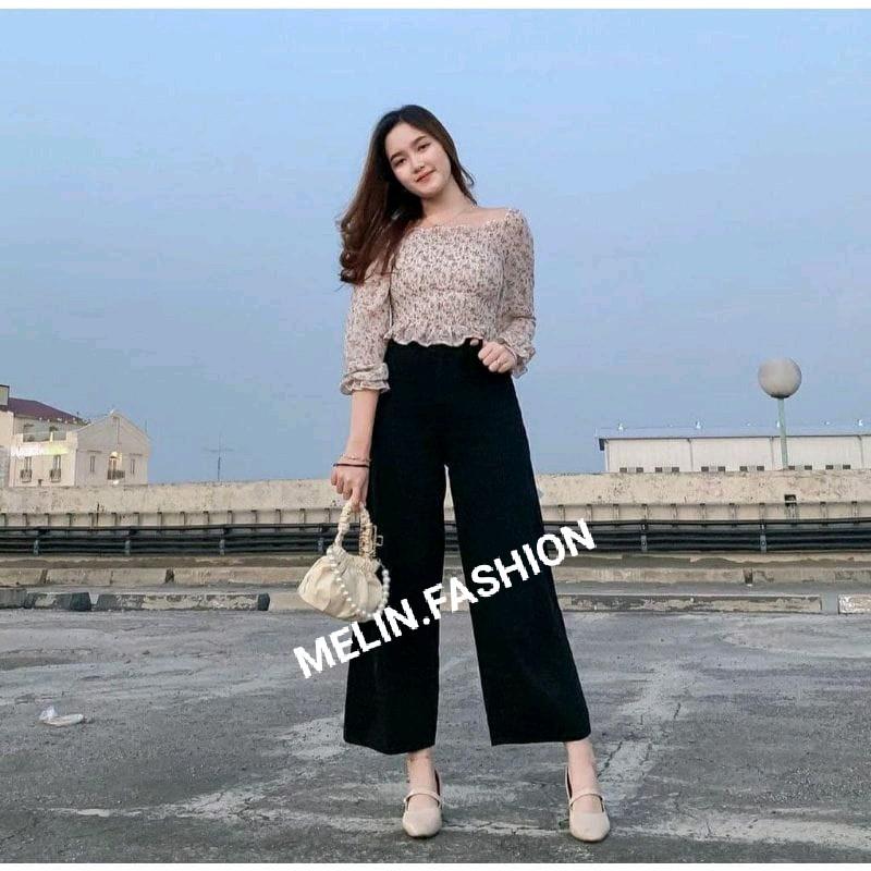 KULOT JEANS HIGHWAIST/ CULLOOTE JEANS MOZZA Wanita Panjang 4