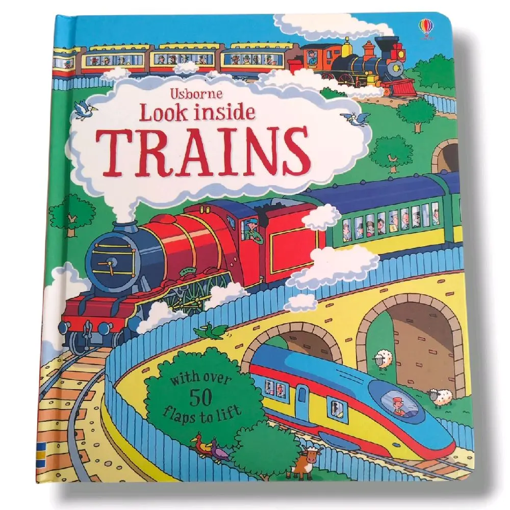 Usborne Look Inside Trains - Lift the Flap Board Book