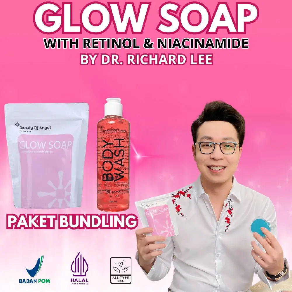 [BISA COD] Sabun Beauty Of Angel Glow Soap Retinol Niacinamide Sabun Pemutih Approved Dokter Richard Lee Sabun Pencerah Mencerahkan Melembabkan Kulit Kulit Kering Kulit Kusam Permanen Pemutih Kulit Pemutih Badan BPOM Tubuh Bodycare Hitam Perawatan Tubuh