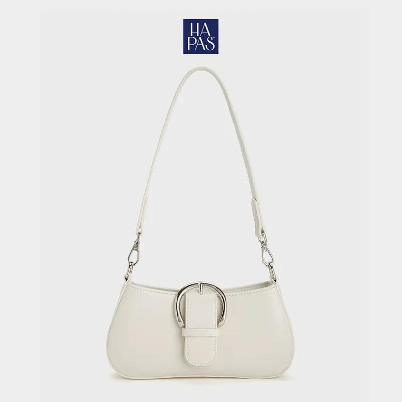 [DEAL LIVE] Túi Xách Nữ Đeo Vai Khóa Tròn Da Mịn Sz 21 HAPAS - TDV2149 Bag Women Bag Women