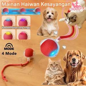 Mainan Haiwan Peliharaan Elektrik, Tovs Kucing Pintar, Bola Bergolek Automatik, Ekor Palsu, Boleh Dicas Semula, Interaktif, Sesuai untuk Latihan Anjing dan Kucing, Meniru Ekor Tetikus,Kapasiti Bateri: 150MAh