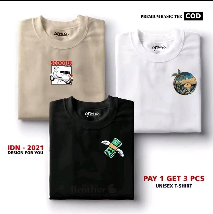 (BAHAN TEBAL) BUY 1 OR 3 PCS (PROMO COD) DAWIRR STORE / Kaos Distro100% Catoon Combed Katun Nyaman Unik Baju Pria 2