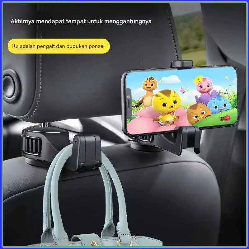 Kait Mobil Kursi Belakang Mobil Tersembunyi Multifungsi Kait Kecil Sandaran Kursi Belakang Perlengkapan Mobil Kreatif