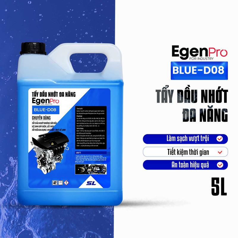  Tẩy Dầu Nhớt EgenPro Đa Năng 5 Lít - Motobike Cleaner Oil  Tẩy Đa Năng Can 5L Tẩy Nhớt Rửa Sên Xe Lốc Máy Rửa Xe Vệ Sinh Xe Đậm Đặc 