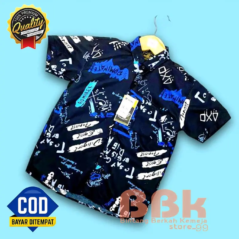 Kemeja Anak Lengan Pendek Kemeja Anak Motif Surfing Pantai Atasan Anak Laki Cwo Usia 2 3 4 5 6 7 8 9 10 11 12 Cotton 4
