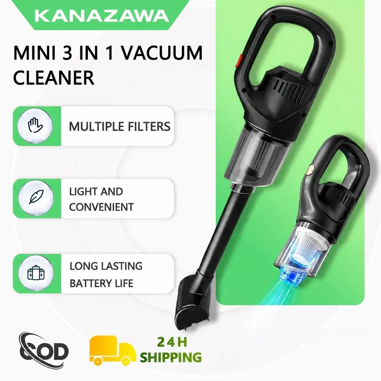 Portable vacuum cleaner, 3-in-1 handheld mobil nirkabel rumah tangga vacuum cleaner, portabel nirkabel, 12000Pa portabel nirkabel vacuum cleaner, kekuatan penyedot yang kuat