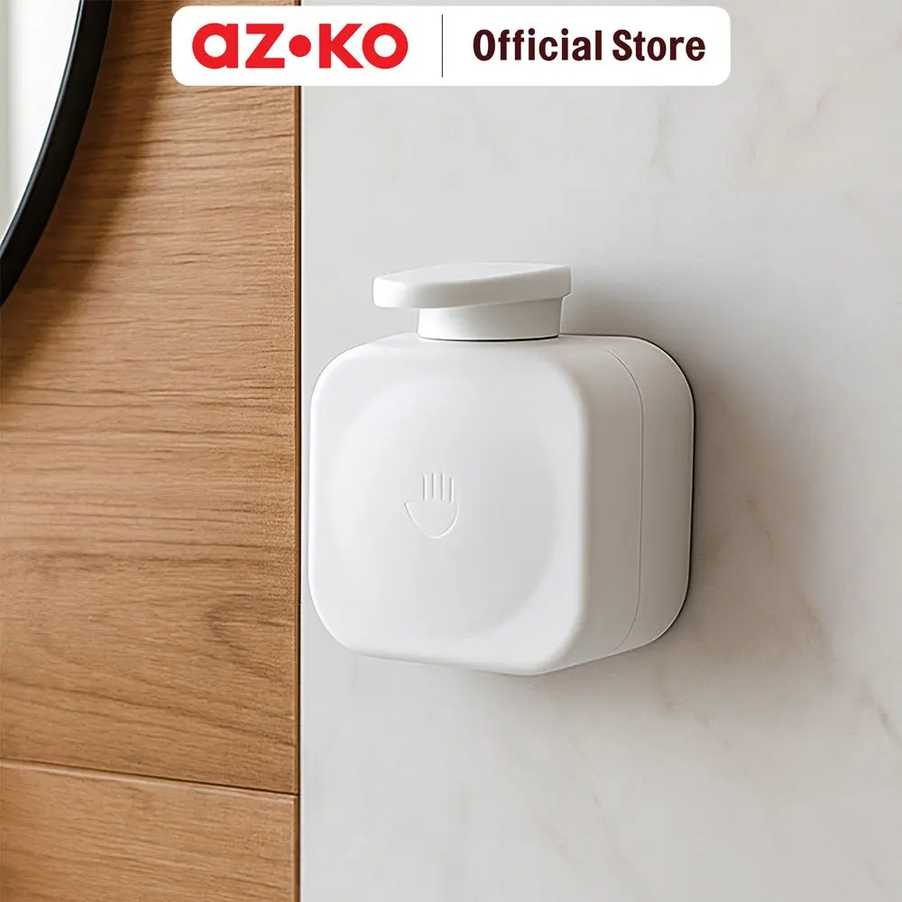 AZKO Stora Dispenser Sabun Cair 440 ml - Putih Tempat Sabun Pompa Cair Wadah Sabun Bottle Pump