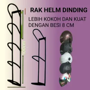 RAK HELM / GANTUNGAN HELM / TEMPAT HELM TEMPEL DINDING