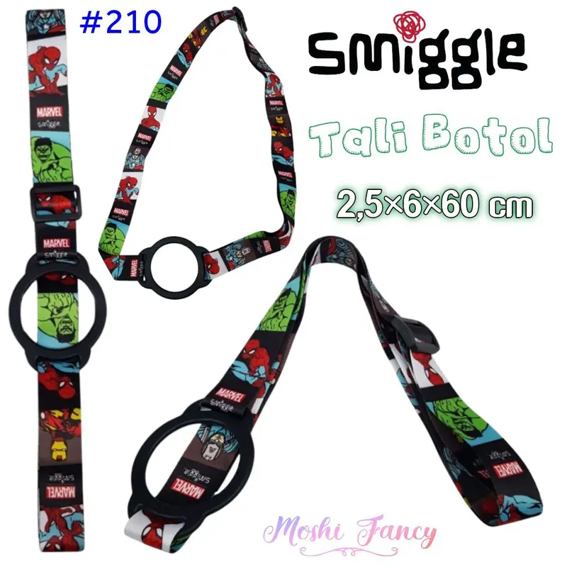 Tali Botol Smiggle Strap Panjang / Tali Botol Selempang Anak / Tali Tempat Minum Anak 6