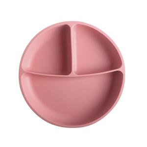 Silicone Baby Dining Plate Toddler Feed Divide Suction Plate Kid Feeding Set Toddler Tableware