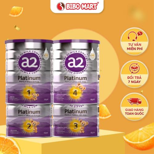  Sữa A2 Milk Platinum Cho Bé Số 1 2 3 4 Lon 900gr Cho Bé Phát Triển Toàn Diện - Bibo Mart 