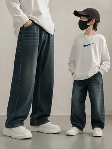 Jeans Anak  Usia 3-13 Tahun Sekena Unisex BAGGY LOOSE WEEKEND KOREANS STRAIGHT JEANS Size XS-XL