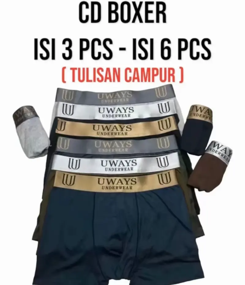 3PCS BOXER PRIA DEWASA CELANA DALAM PRIA DEWASA CELANA DALAM