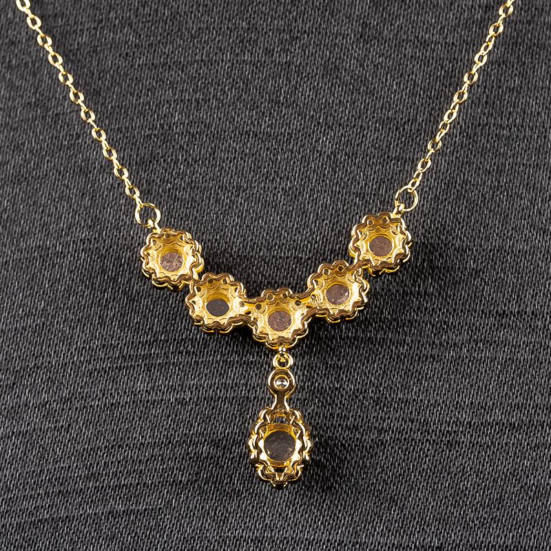 Natural Jade Grade A Water Moisturizing Spicy Green Egg Noodles Set with 925 Silver Necklace and 18k Gold 5
