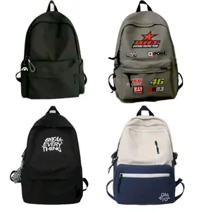 tas ransel pria wanita keren terbaru murah sd smp remaja dewasa break anak Sekolah Kanvas Backpack Fashion Bags