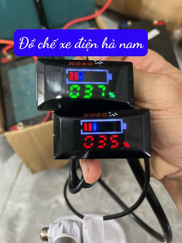 Đồng hồ báo vol Koso v2 có vạch 7-100v 