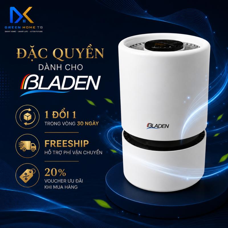 Máy Lọc Không Khí BLADEN 2in1 – Lọc Bụi Mịn, Khử Mùi & Khuếch Tán Tinh Dầu Cho Không Gian Rộng