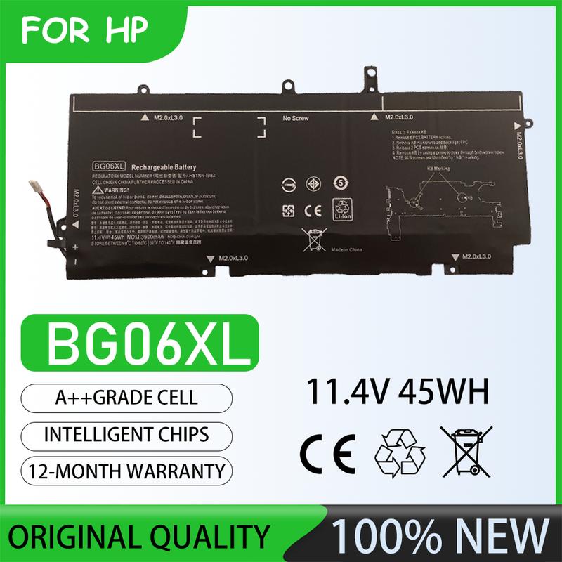 Pin laptop BG06XL mới hoàn toàn 11.4V 45Wh cho HP EliteBook Folio 1040 G3, dòng 1040 G3, DS64EP, 1040 G3 EN16EA, 1040 G3 EN21EA, 1040 G3 FB15UP