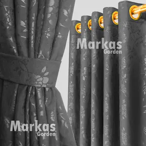 Promo Gorden Polos Embos Smokering 12 Lubang Korden Katun Bunga Kain Tali - Curtain Lebar 115 cm x Tinggi 100 Cm RING 10 Hijau Elegant Anti Jamur Tidak Luntur Pemasangan Mudah