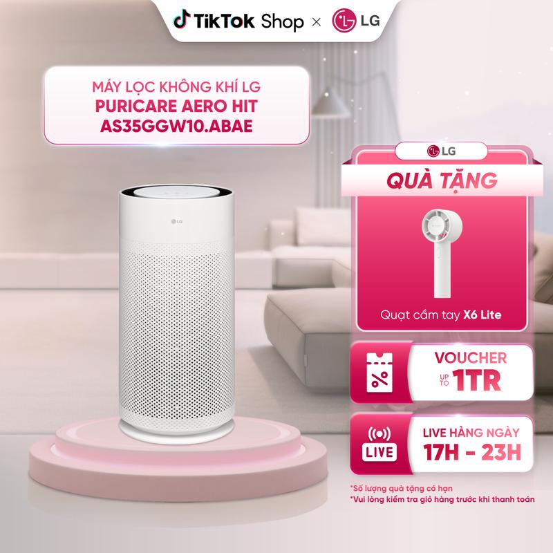 Máy lọc không khí LG PuriCare Aero Hit AS35GGW10.ABAE - Hiệu quả phạm vi 34m2 -…