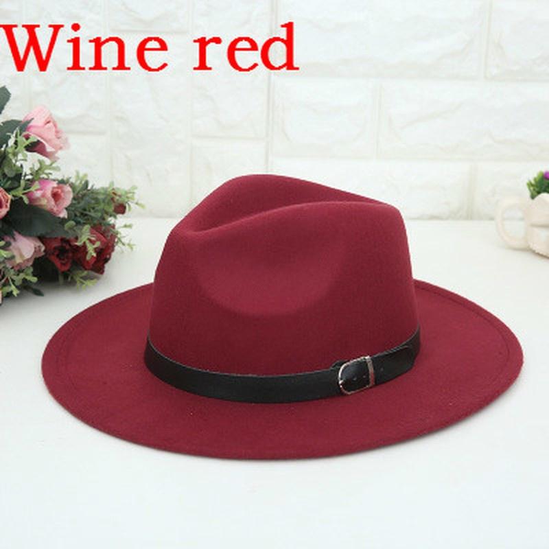 Product Introduction of New Fashion Men Women's Fashion Jazz Hat Woolen Blend Cap Outdoor Casual Hat 6