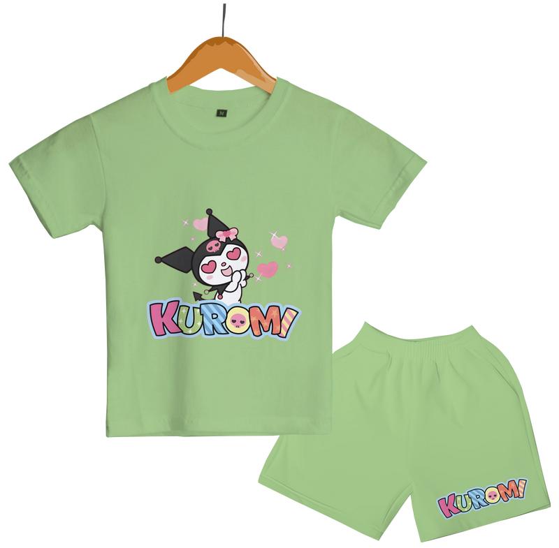 Luwi Kids Setelan Anak Cewek Cowok Gambar Kuromi Colorfull Celana Fashion 8