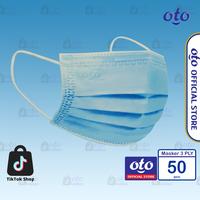 Gambar OTO Masker Medis Kesehatan Earloop Surgical Mask 3 lapis isi 50 pcs dari OTO Adult Diapers Kota Administrasi Jakarta Utara 2 Tokopedia