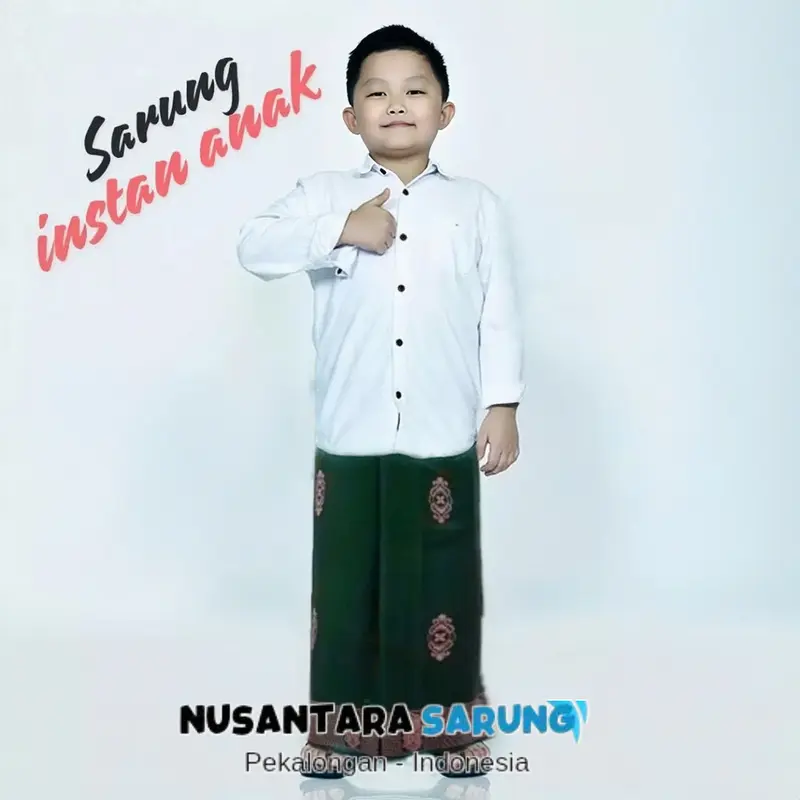 sarung anak instan karet pinggang sarung batik anak gus iqdam usia 1-11 tahun cod 7