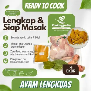 [Cookingpedia] Paket Masak Ayam Lengkuas ½ Ekor I Tinggal Cemplung Lengkap I Higienis I Ayam Segar I Ready to Cook