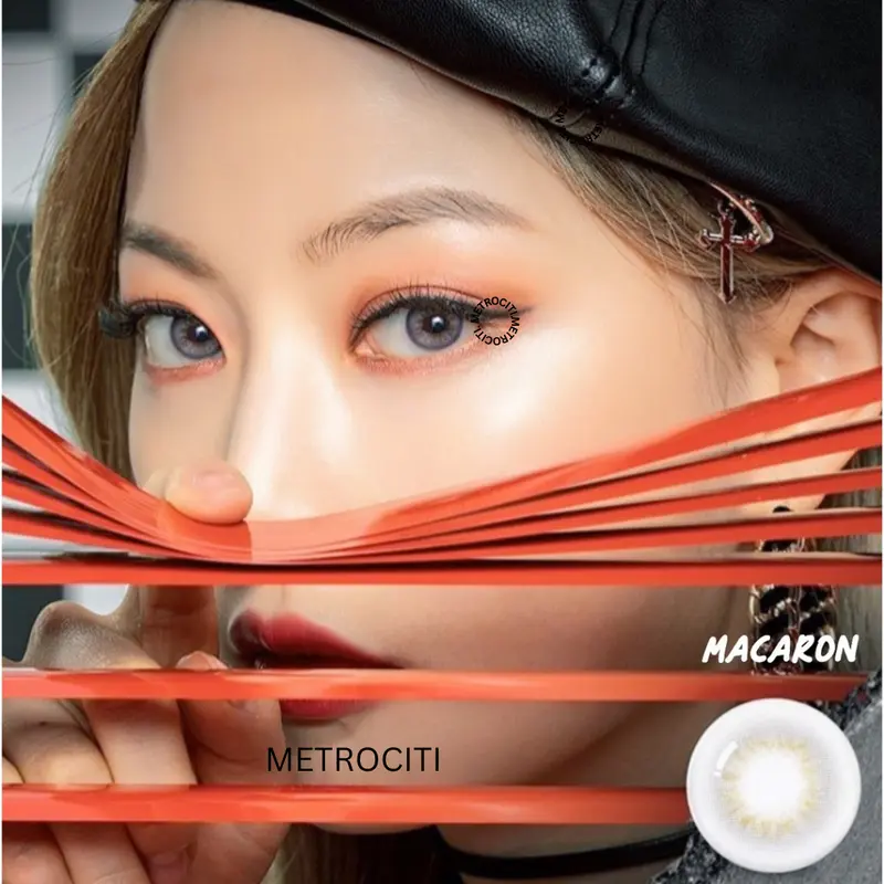 METROCITI Softlens SWEETY MACARON 14.5MM  Softlens Minus -0.50 s/d -6.00 , Softlens Brown Minus , Softlens Normal , Softlens Natural , Softlens Terlaris / MC 1
