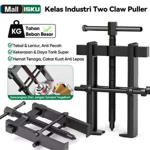 ISKU Puller Bearing 2 Kaki - Alat Pencabut Bearing & Roda Gigi, Two Claw Puller Kuat & Tahan Lama, Perkakas Profesional untuk Bengke