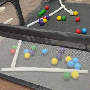 [COD]Pagar Bayi Bermain Playpen Anak 200x200cm Mandi Bola Aman Kokoh Mudah Dipasang Kolam Bermain Lipat Besar Pembatas Kasur Untuk Bayi Balita Rumah Hadiah Anak Playground Indoor