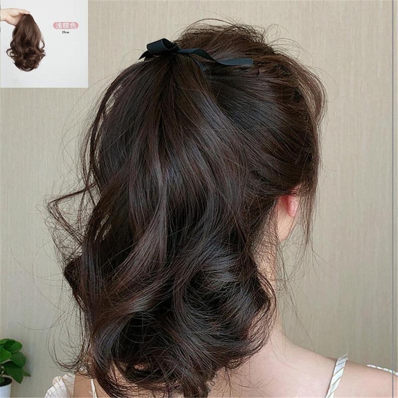 Rambut palsu ekor kuda gelombang dalam untuk wanita dan kanak-kanak ...
