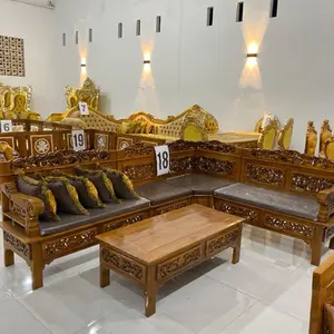 Kursi sudut bagong kayu jati