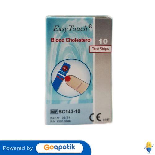 Gambar EASY TOUCH CHOLESTEROL TEST STRIP BOX 10 PCS dari Apotek Naura by GoApotik Kota Administrasi Jakarta Timur Tokopedia