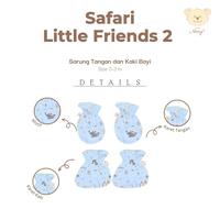 Gambar NARY - Mitten & Booties - Sarung Tangan Dan Sarung Kaki Bayi (1 Pack) - Safari Little Friends - Baby Blue Lambie dari Nary Baby Wear Kota Bandung 5 Tokopedia