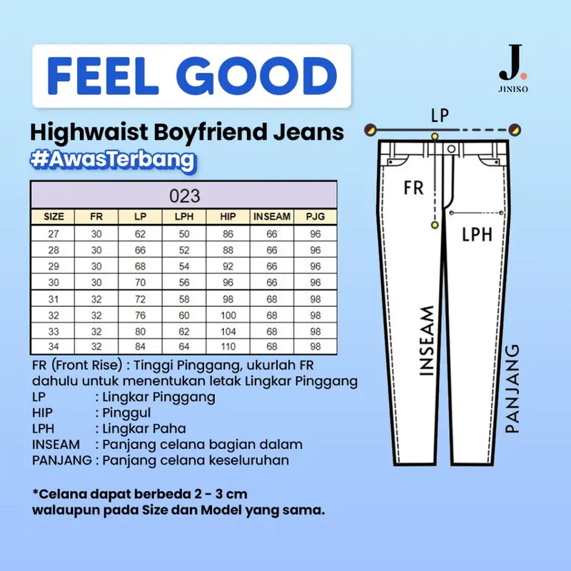 JINISO - Highwaist Boyfriend Jeans 023 FEEL GOOD 3