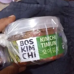 Kimchi by Boskimchi | Sawi Lobak Timun Daun Bawang Kucai Lokio Perilla | Lengkap 100 gr 200 gr 250 gr 500 gr Toples Vakum Homemade