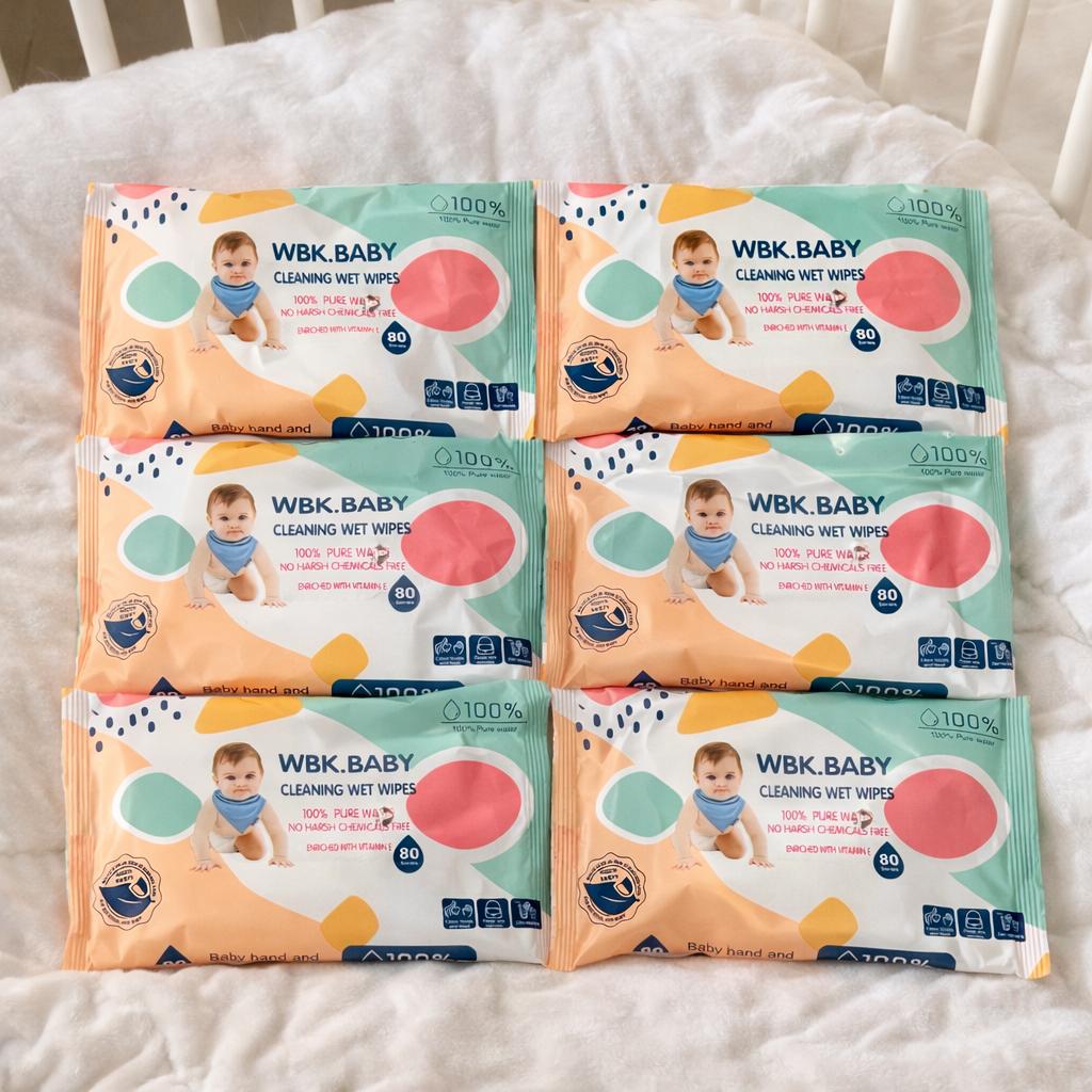 TISU BAGUS - WBK Tisu Basah 5 PCS Isi Banyak Lebih Murah Lembut Tebal Nyaman di Kulit  nonalkohol
