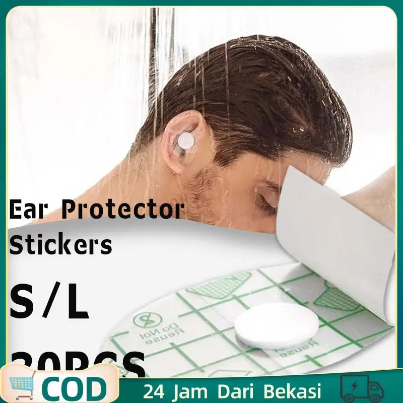 30pcs Pelindung Telinga Sticker Telinga Pelindung Telinga Anak Berenang Pelindung Kuping Bayi Dengan Inti Kapas Untuk Bayi Dan Dewasa