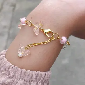 gelang rantai manik manik handmade