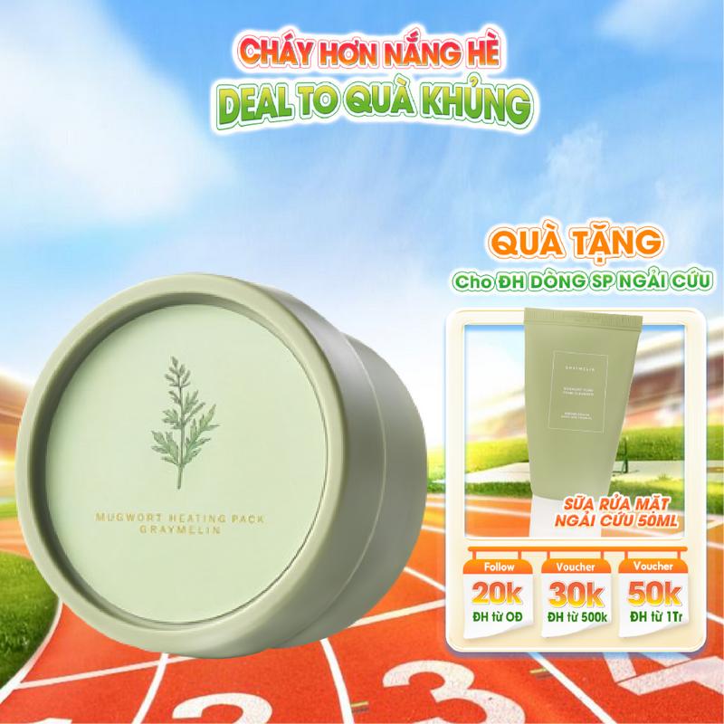 Mặt Nạ Ngải Cứu Graymelin Mugwort Heating Pack 100g Làm Sạch Da Mask Nữ 1