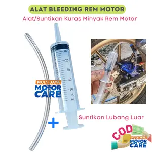 Alat Suntikan Kuras Minyak Rem Motor/Mobil 50ml + Selang Sedot Minyak 50 cc Silicon Flexible - Motorcycle