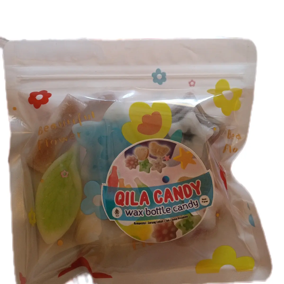 qila candy waxbottle permen lilin halal paket animal bonus 2 picis
