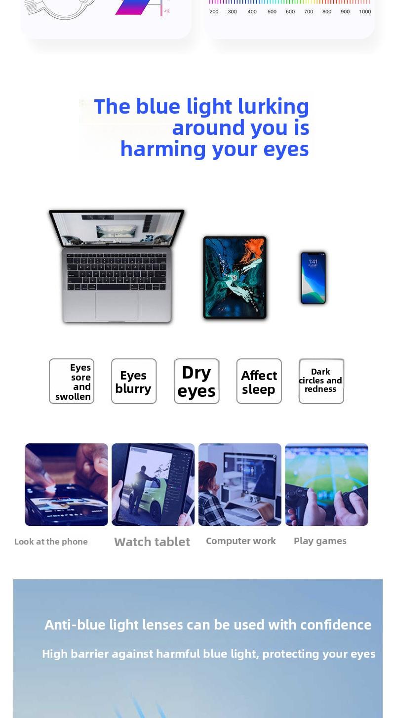 Bingkai kacamata pelindung anti-cahaya biru berkualitas tinggi, ramping, gaya retro, kacamata tanpa resep untuk pria dan wanita, juga cocok untuk lensa resep.