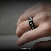 Gambar Treera Hadeon Cincin Hitam Silver Gold Pria Titanium Keren Modern Anti Karat Original Premium 100% Titanium 316L Garansi 100% - Silver, 7 dari Treera Indonesia Kota Surabaya 5 Tokopedia
