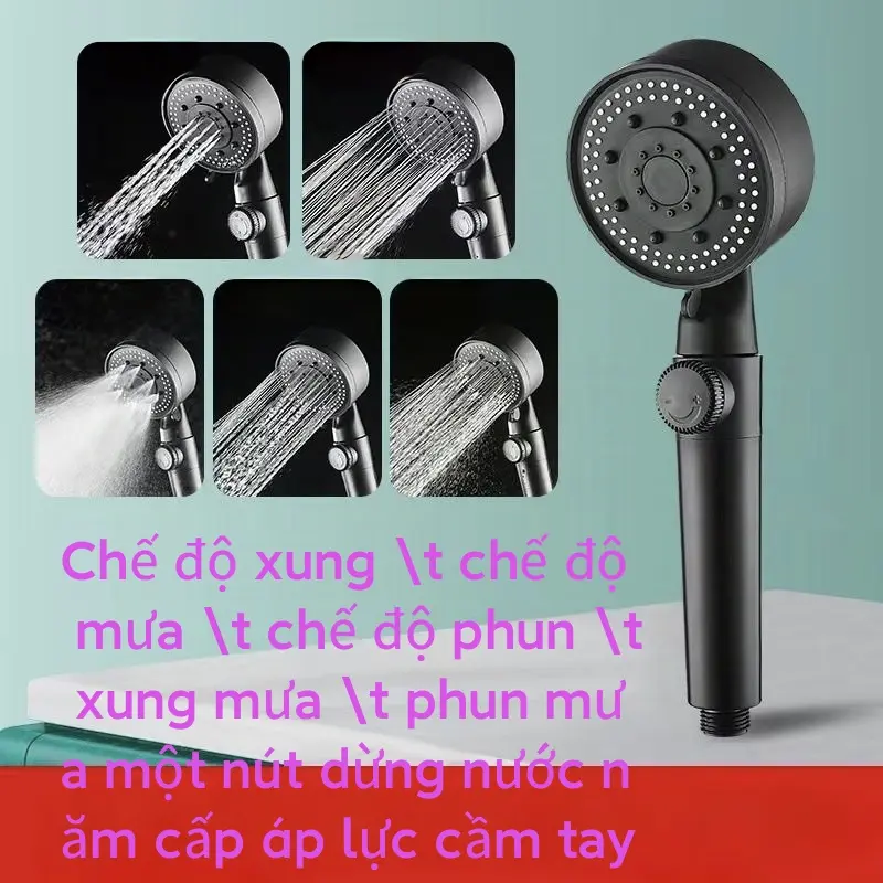 vật liệu dày mới 5 loại vòi sen phun vòi sen nhà tắm 4