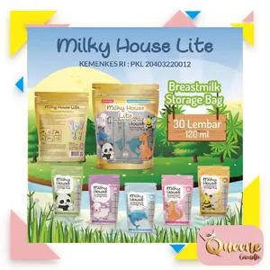 Milky House Lite Kantong ASI 120mL Ekonomis 30 Lembar Breastmilk Storage Bag KEMENKES RI PKL 20403220012