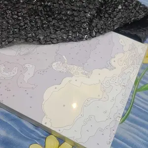 【Luctree】Paint By Number Kit 20x20cm Kanvas DIY Digital Painting Kit With Kanvas kucing series