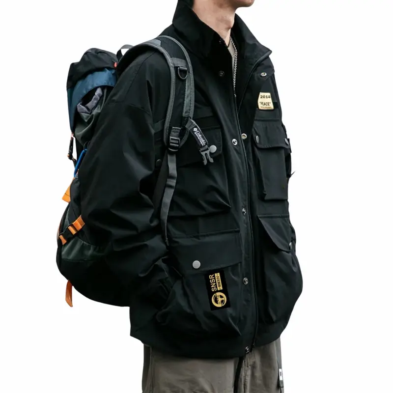 Jaket Parka Civir War Two Mat Taslan Waterproof Outdoor Pria Dewasa Nyaman Panjang Keren Kekinian 6